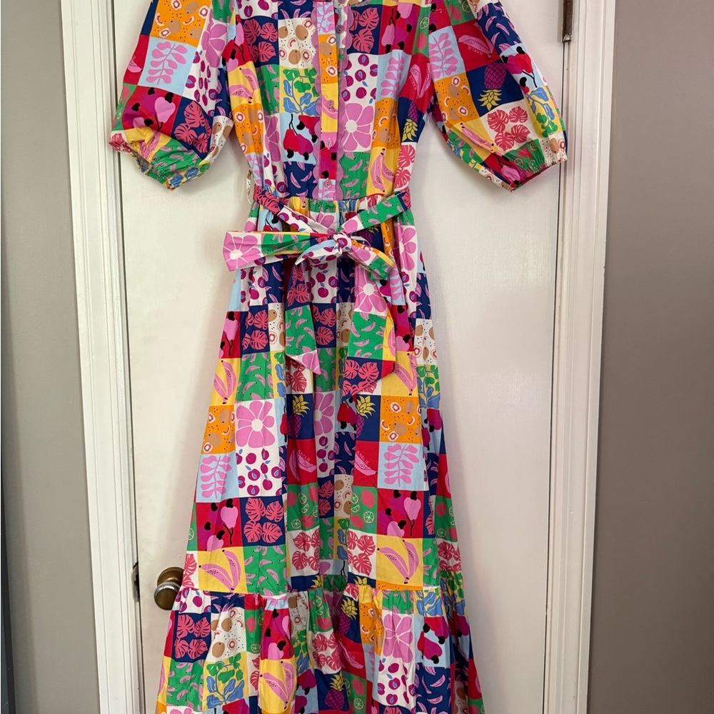 Karlie Multicolor Patchwork Floral Maxi Dress